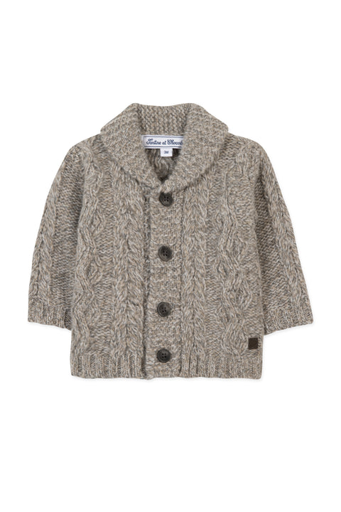 Cardigan - Brown Knitwear braided - Image principale