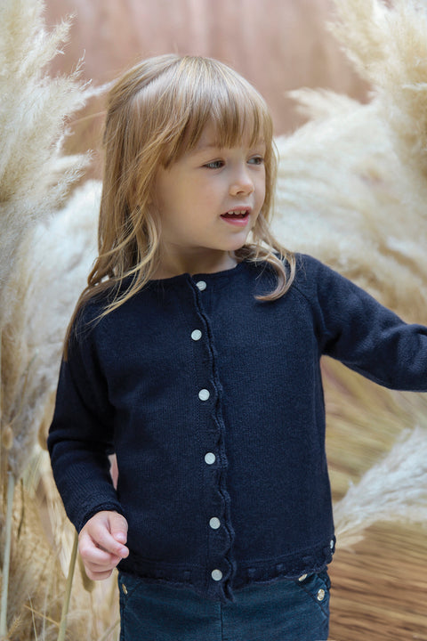 Strickjacke - Marineblau Strickwaren - Image principale