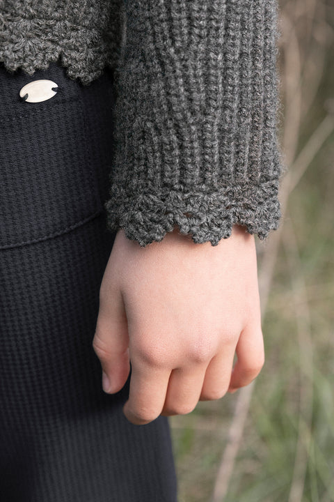 Cardigan - Gris anthracite maille - Image principale