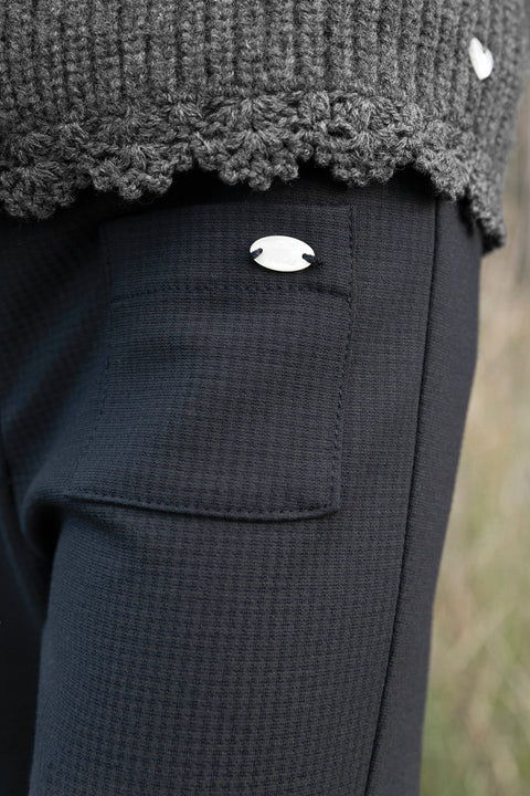 Pantalon - Marine pied de poule - Image principale