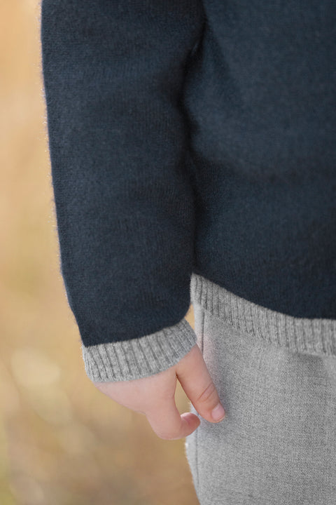 Cardigan - Navy CT 100% Cashmere - Image principale