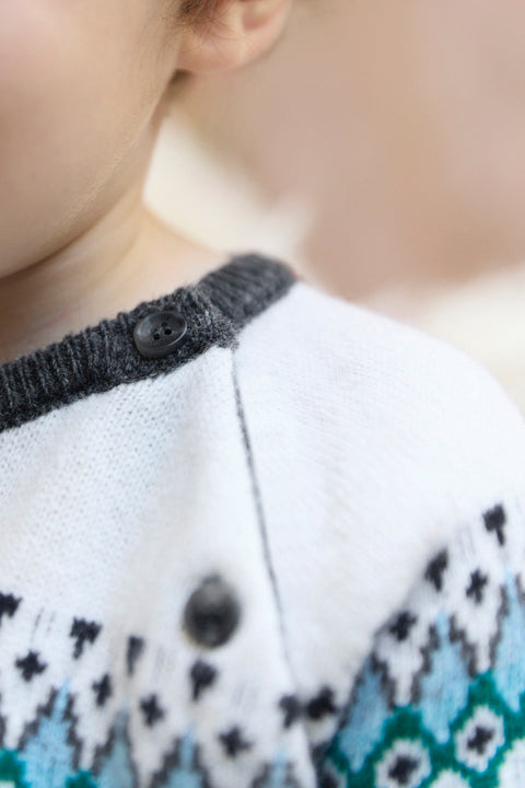 Sweater - Grey anthracite jacquard - Image principale