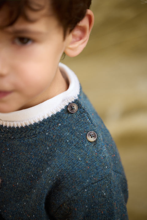 Sweater - Green Illustration dog - Image principale