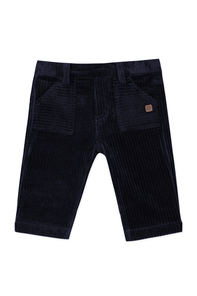 Pantalon - Marine velours côtelé - Image principale