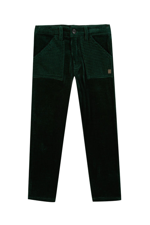 Pantalon - Verde Pana - Image principale
