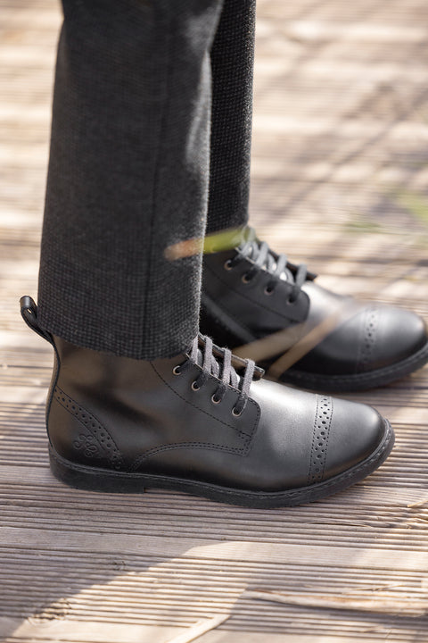 Bottines - Cuir noir - Image principale