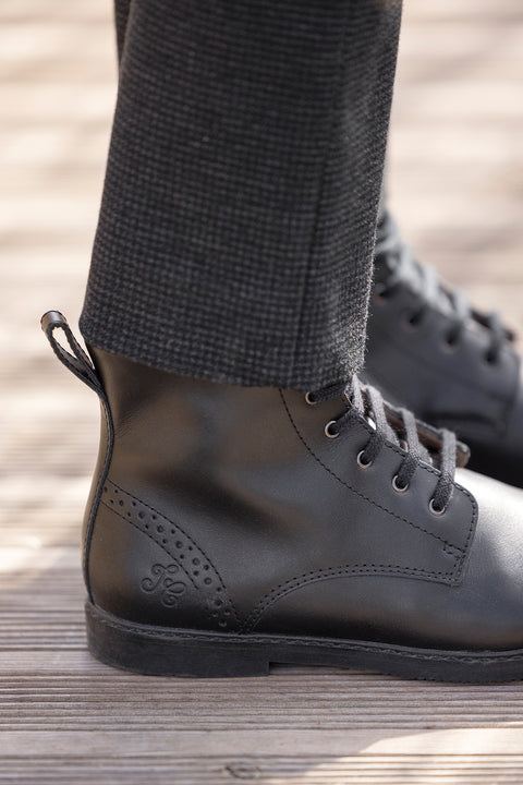 Bottines - Cuir noir - Image principale