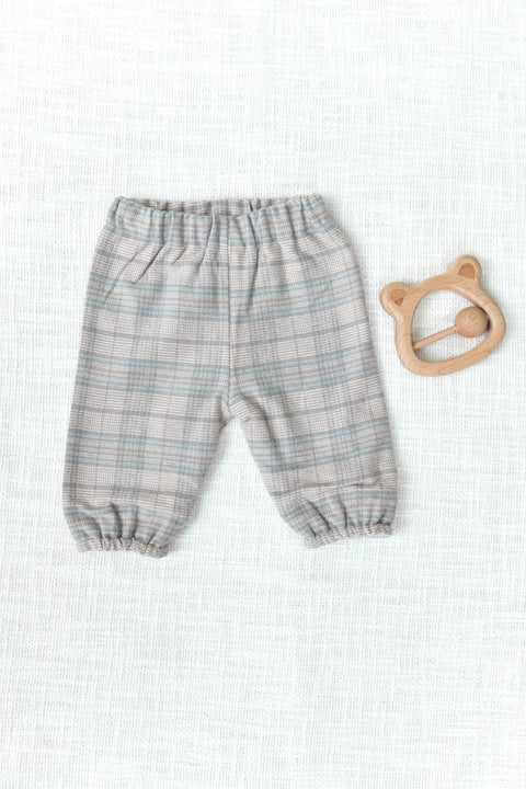 Pantalon - Beige carreaux - Image principale