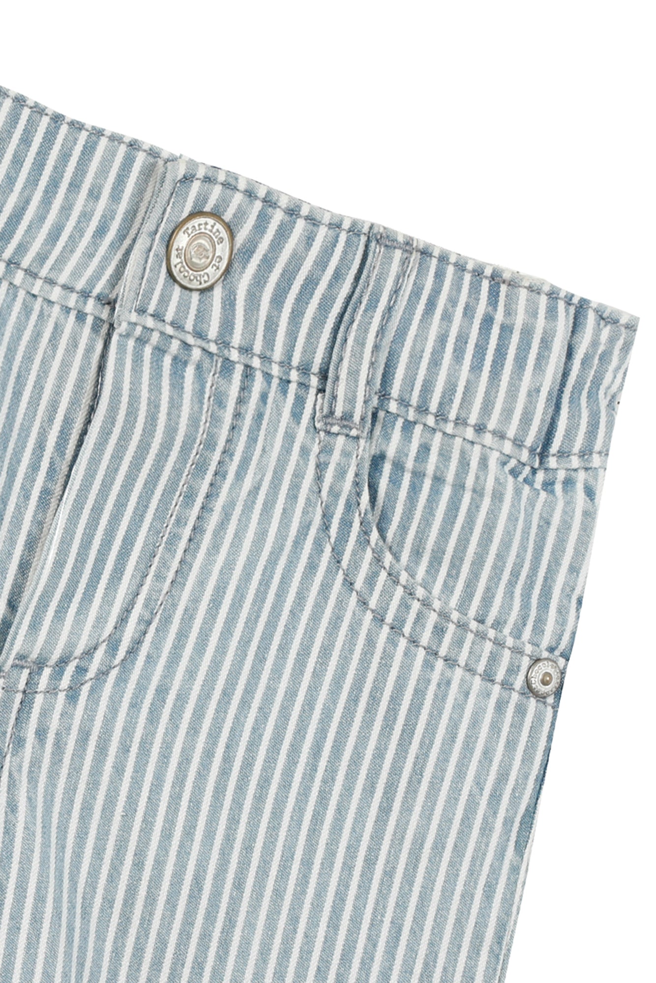 Broek - Licht blauw gestreept