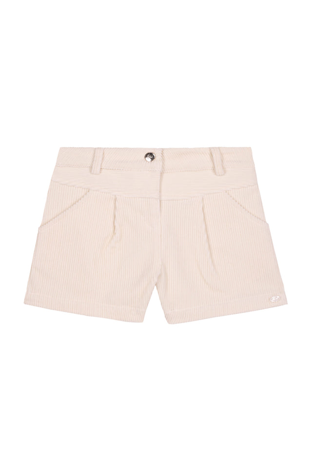 Kurze Hose - Ecru en samt - Image principale