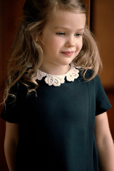 Robe - Marine col Dentelle - Image principale