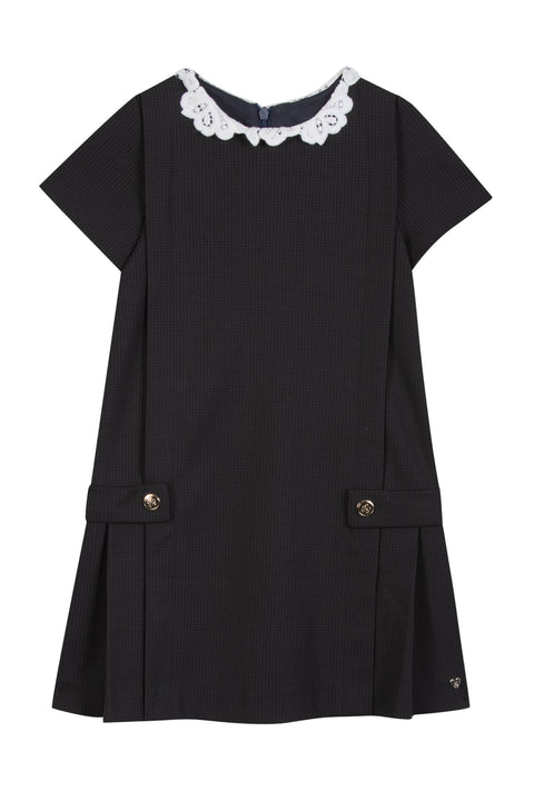 Dress - Navy lace collar - Image principale