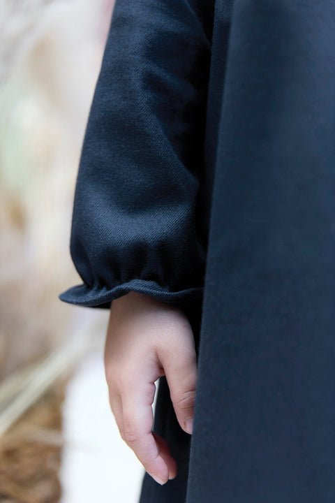 Robe - Marine smock brodé - Image principale