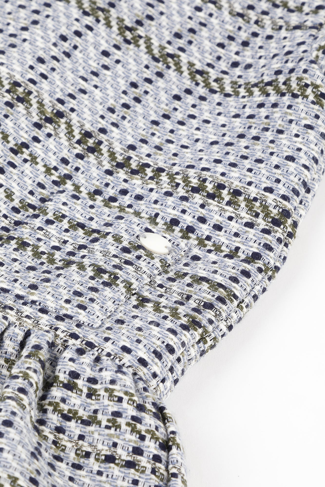 Jurk - Jacquard Groen onweer