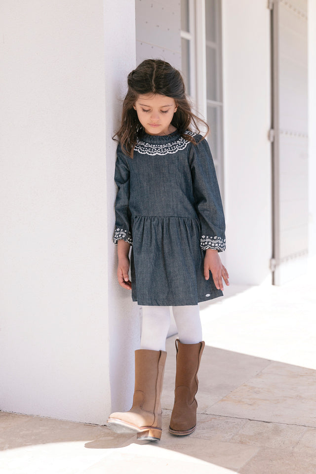 Robe - Jean broderie anglaise - Image principale