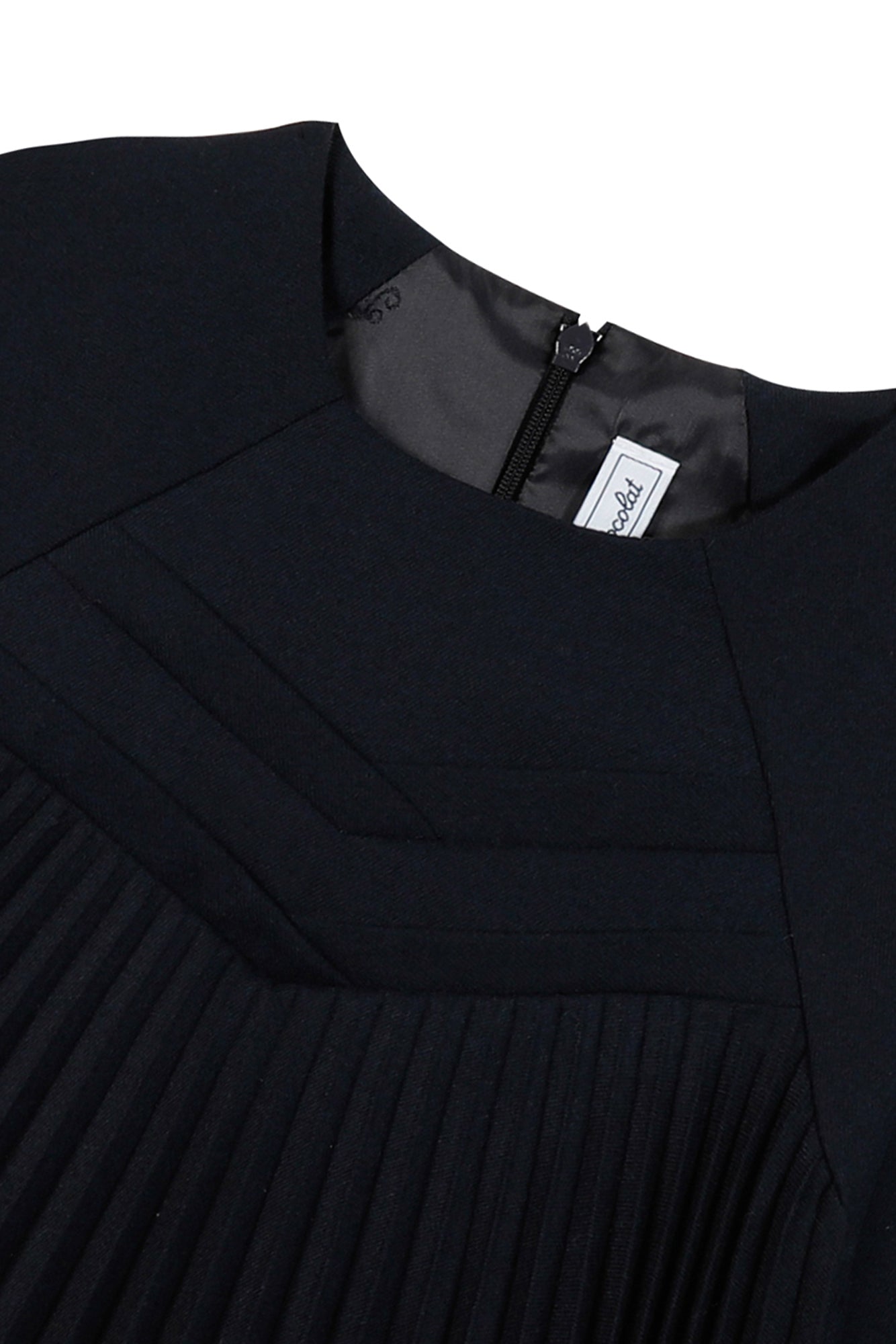 Jurk - Navy geplooid