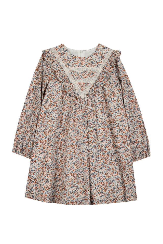 Robe - Beige tissu liberty - Image principale