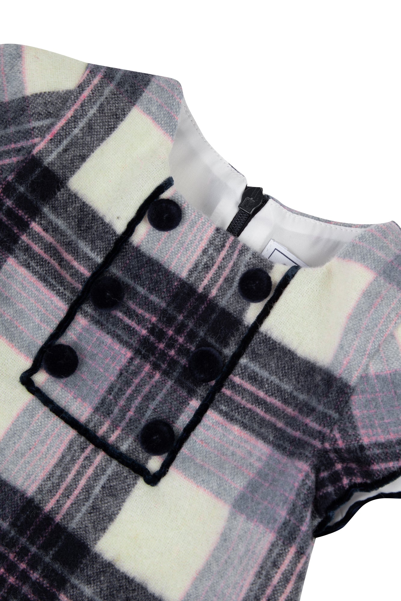 Robe - bleu tartan flanelle