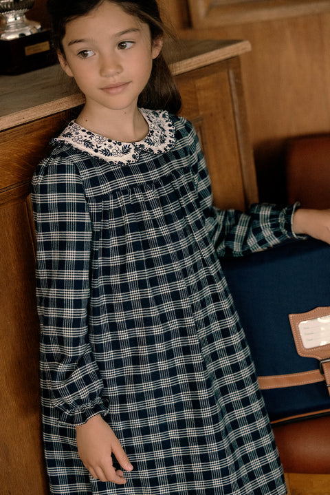 Robe - Marine à carreaux - Image principale