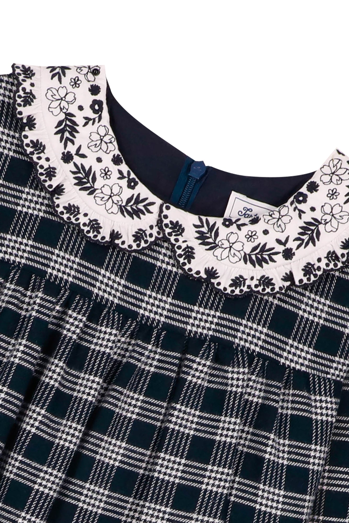 Vestito - Blu navy ha Scacchi