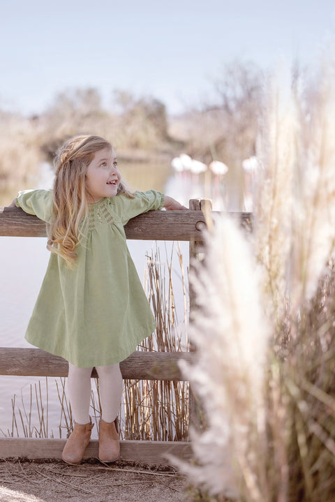 Vestito - Verde saggio Velluto - Image principale