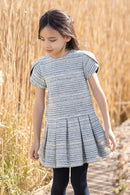 Vestido - Jacquard Marina y ECRU