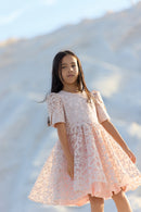 Vestito - Rosa pallido stampa margherita