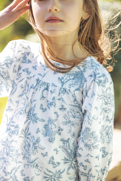 Vestito - Blu Stampaispirazione Toile de jouy - Image principale