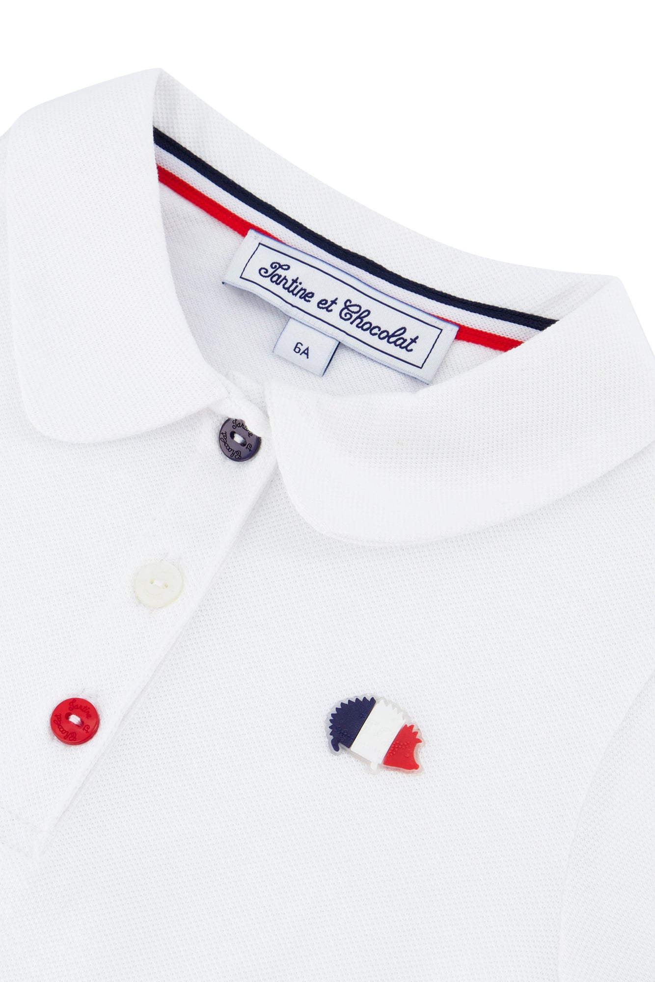 Robe - Polo blanc éponge
