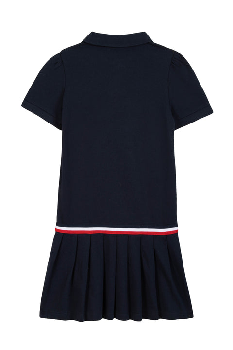 Robe - polo marine maille piquée - Image principale