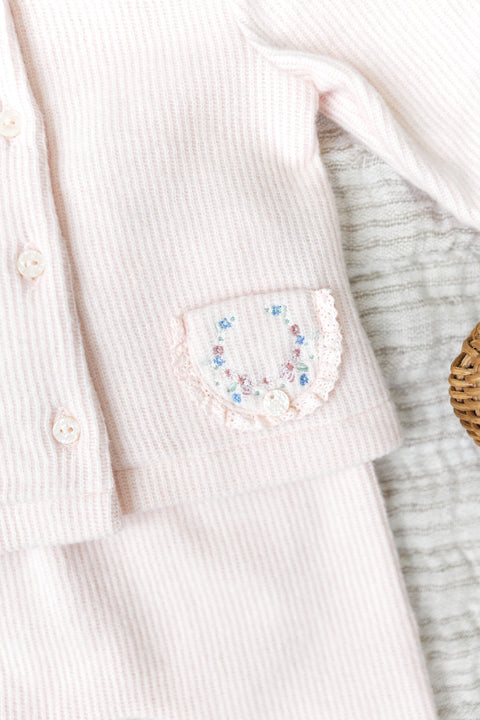 Outfit Long - Cotton Pale pink Embrodery - Image principale