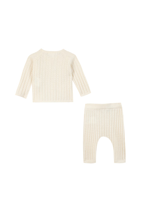 Ensemble long - Ecru tricot - Image principale