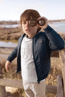 Jacke - Marineblau wendbar