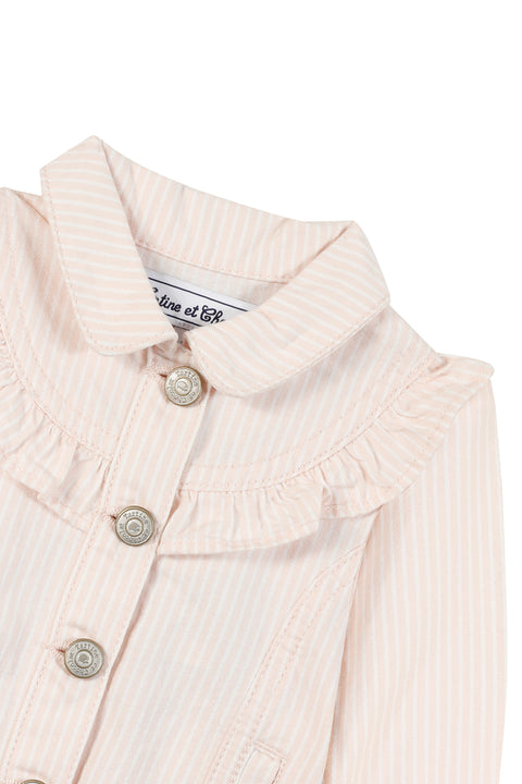 Veste - Rayé rose pâle - Image principale