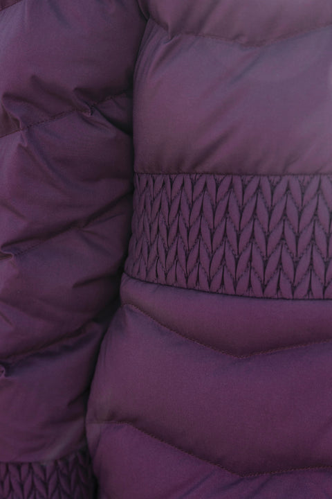 Doudoune - Violet Imitation fourrure - Image principale