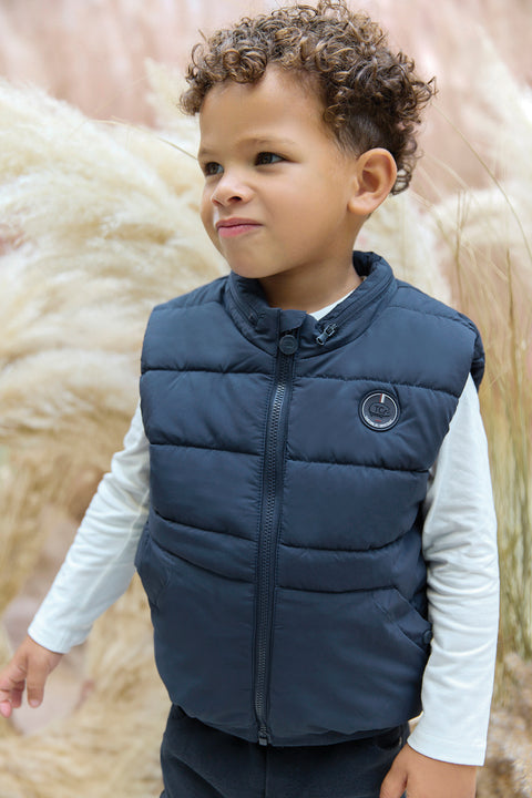 Piumino - Smanicato blu navy - Image principale