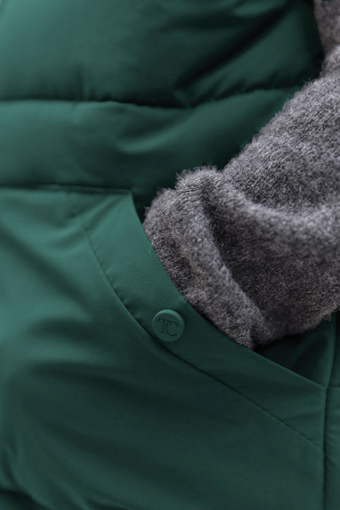 Doudoune - Sans manche verte - Image principale