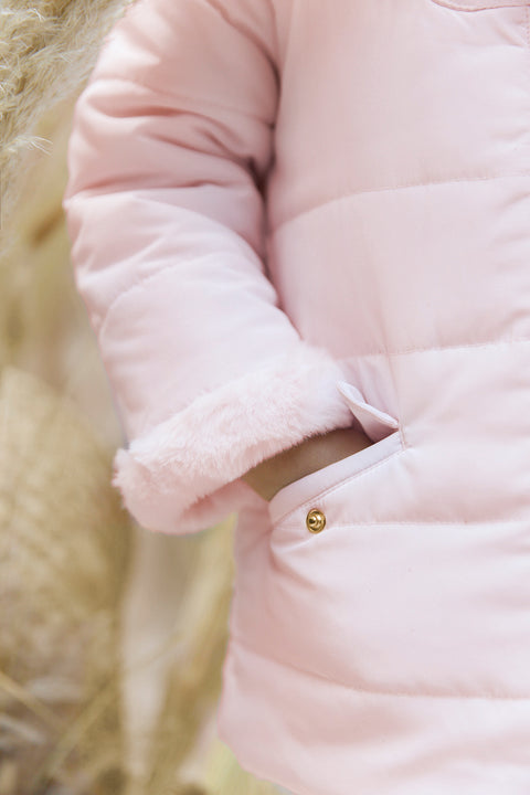 Doudoune - Rose pâle réversible - Image principale