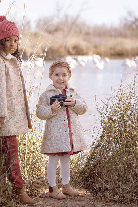 Manteau - Laine multicolore - Image principale