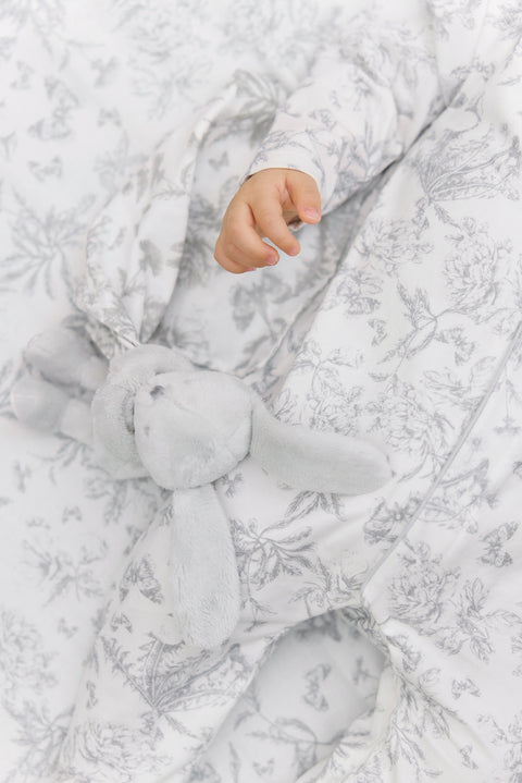 Pyjama - Imprimé inspiration toile de jouy gris - Image principale