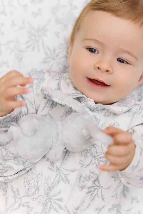 Pyjama - Imprimé inspiration toile de jouy gris - Image principale