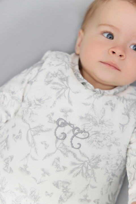 Gigoteuse - T1 Imprimé inspiration toile de jouy gris - Image principale