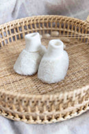 Chaussons - Ecru Imitation fourrure