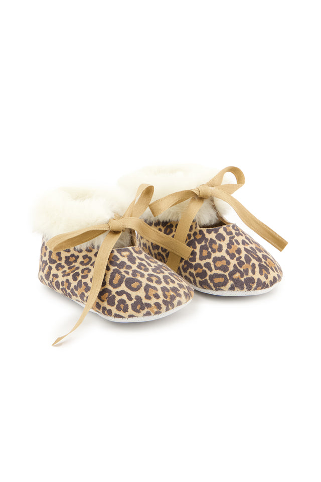 Hausschuhe - Sand Leopardenmuster - Image principale