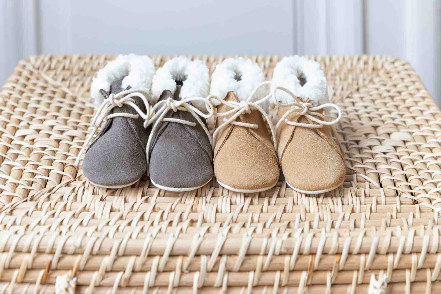 Chaussons - Sable imitation fourure