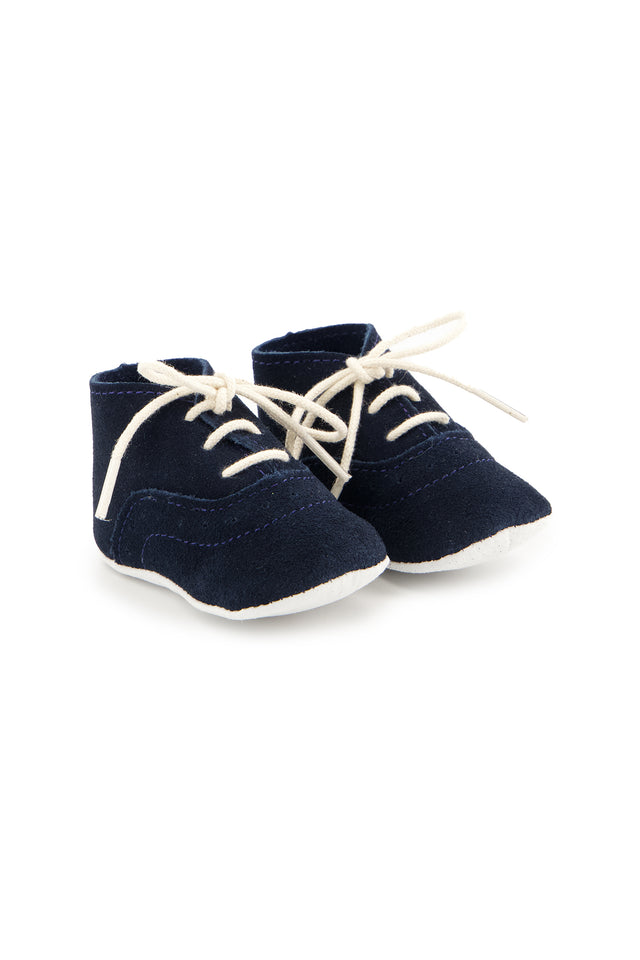 Chaussons - Cuir Marine - Image principale