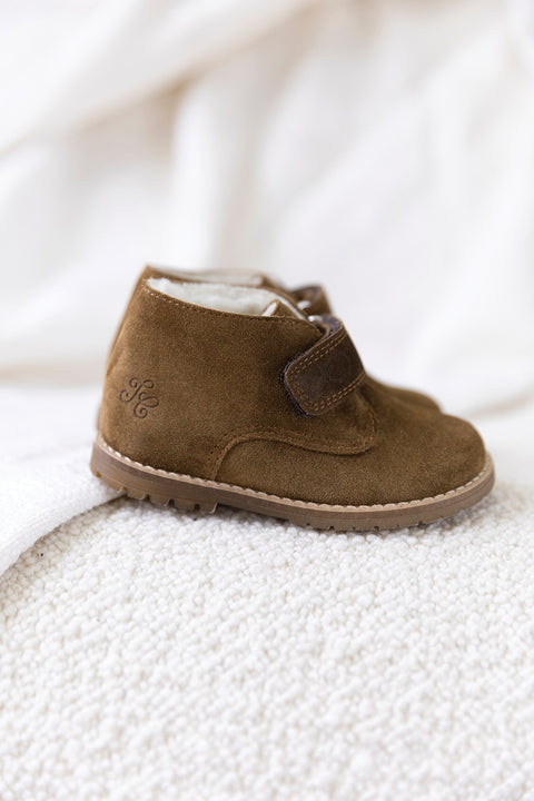 Bottines - Nubuck camel fourré - Image principale