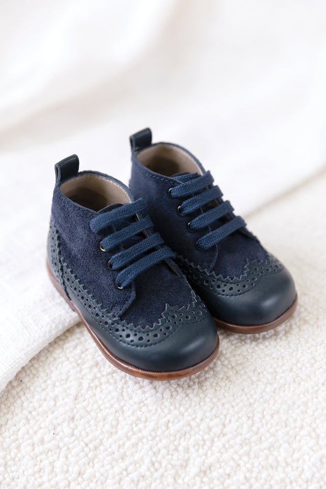 Bottines - Cuir marine - Image principale