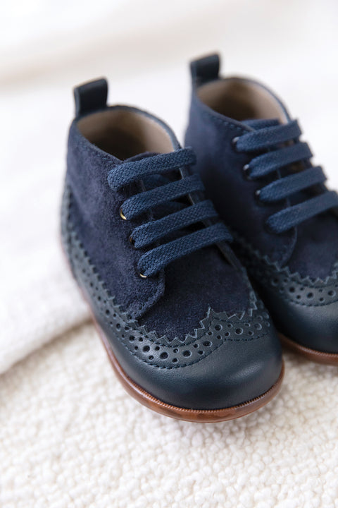 Bottines - Cuir marine - Image principale