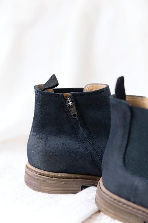 Ankle boots - Navy nubuck - Image principale